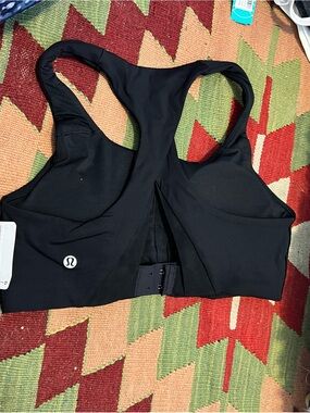 lululemon athletica Black Racerback Hook-Back Sports Bra